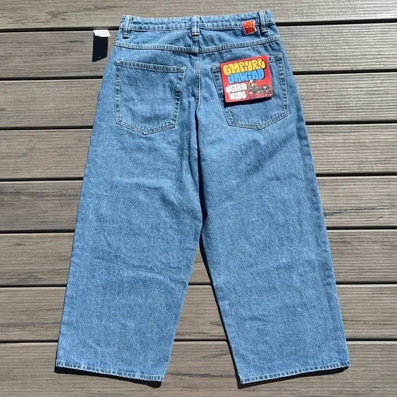 Empyre; Unwind; Iconic Ultra Wide Leg; 'Blake'; Medium Blue Jeans; NWT; 28W - Picture 11 of 11